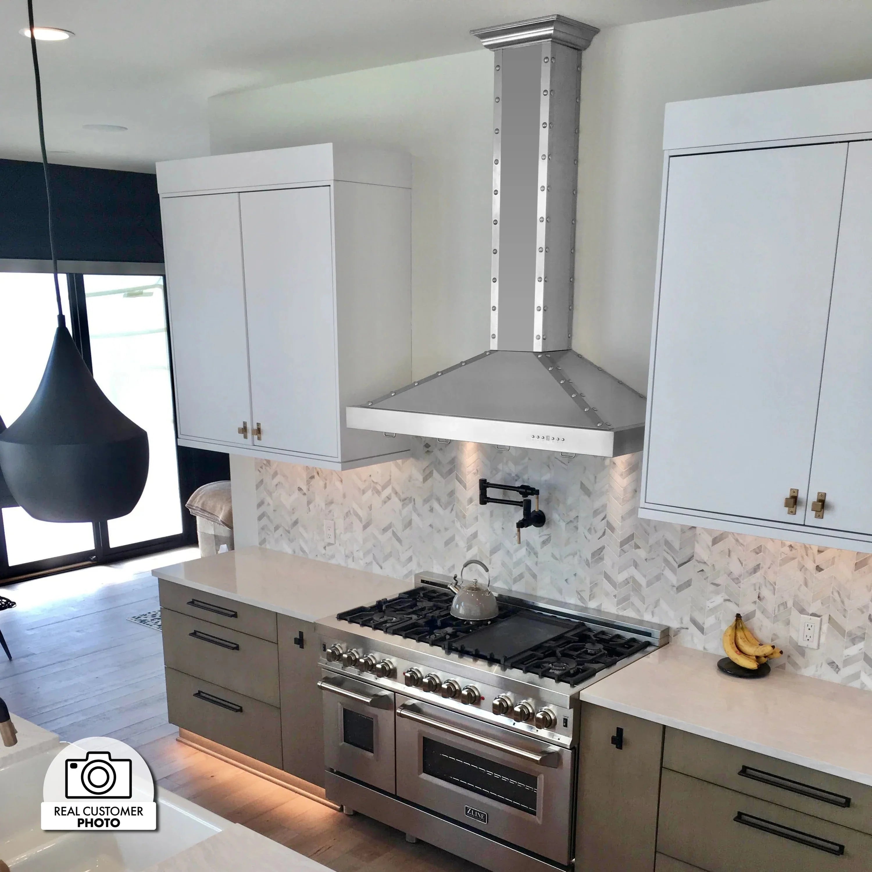 ZLINE 36" Designer Series Stainless Island Range Hood, KB2i-4SSXS-36
