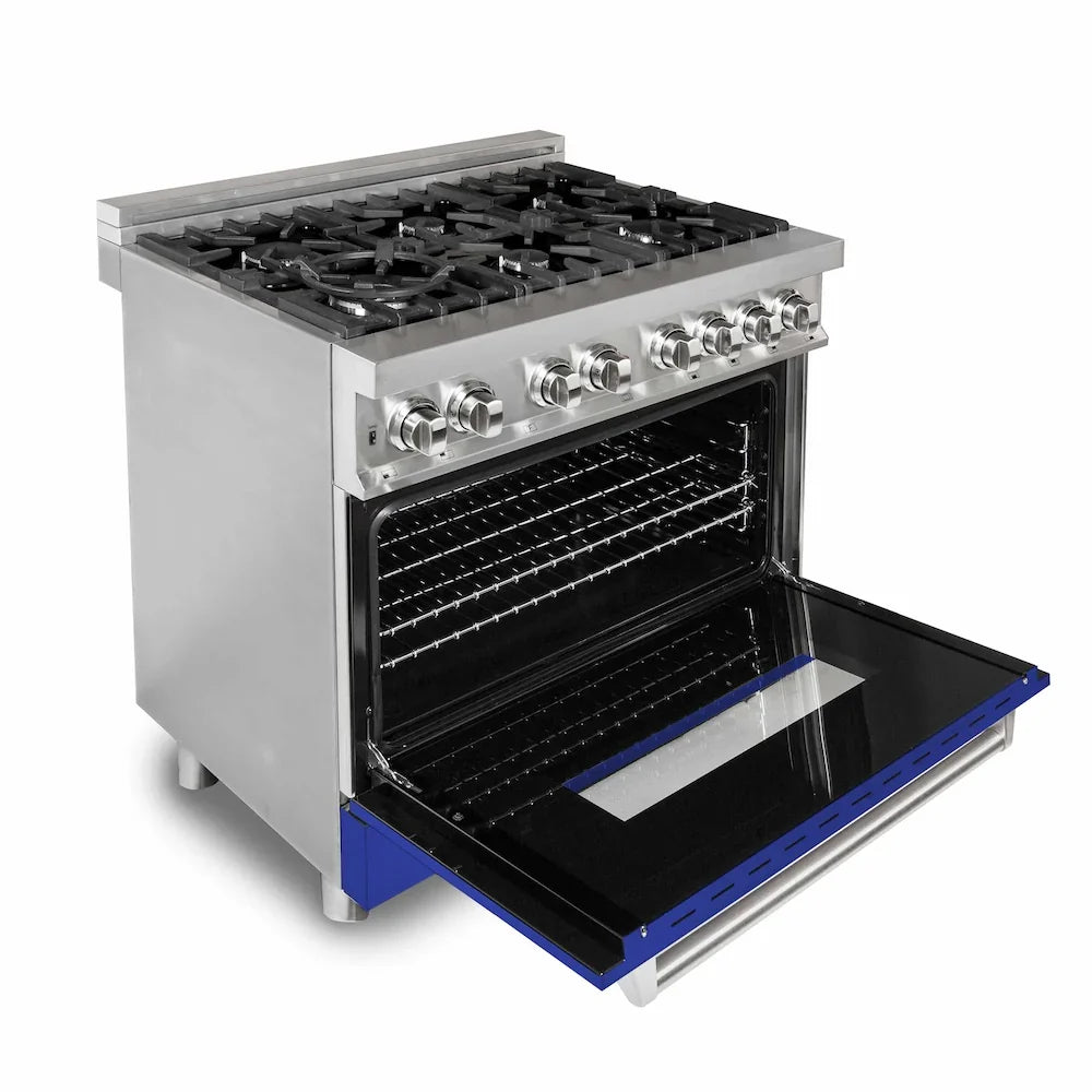 ZLINE 36" Bundle Range RA-BM-36 & Wall Range Hood KB-36, 2KP-RABMRH36