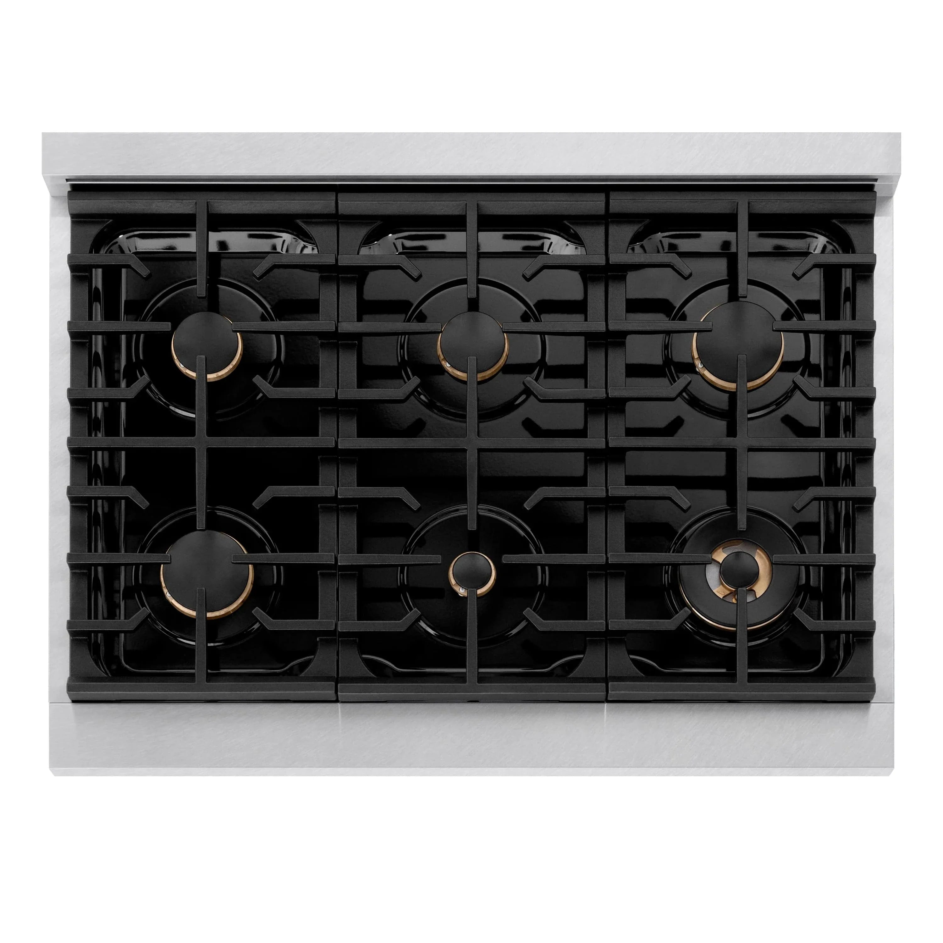 ZLINE 36 " Gas Range with Convection Oven Stainless Steel, Champagne Bronze , SGRSZ-36-CB