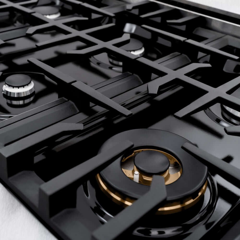 ZLINE 48"Classic Gas Range, Convection Gas Oven, DuraSnow® Stainless Steel, White Matte Door CGRS-WM-48