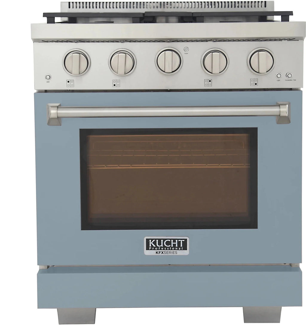 Kucht 30" Freestanding Professional Gas Range Liquid Propane KFX3000X/LP-LB