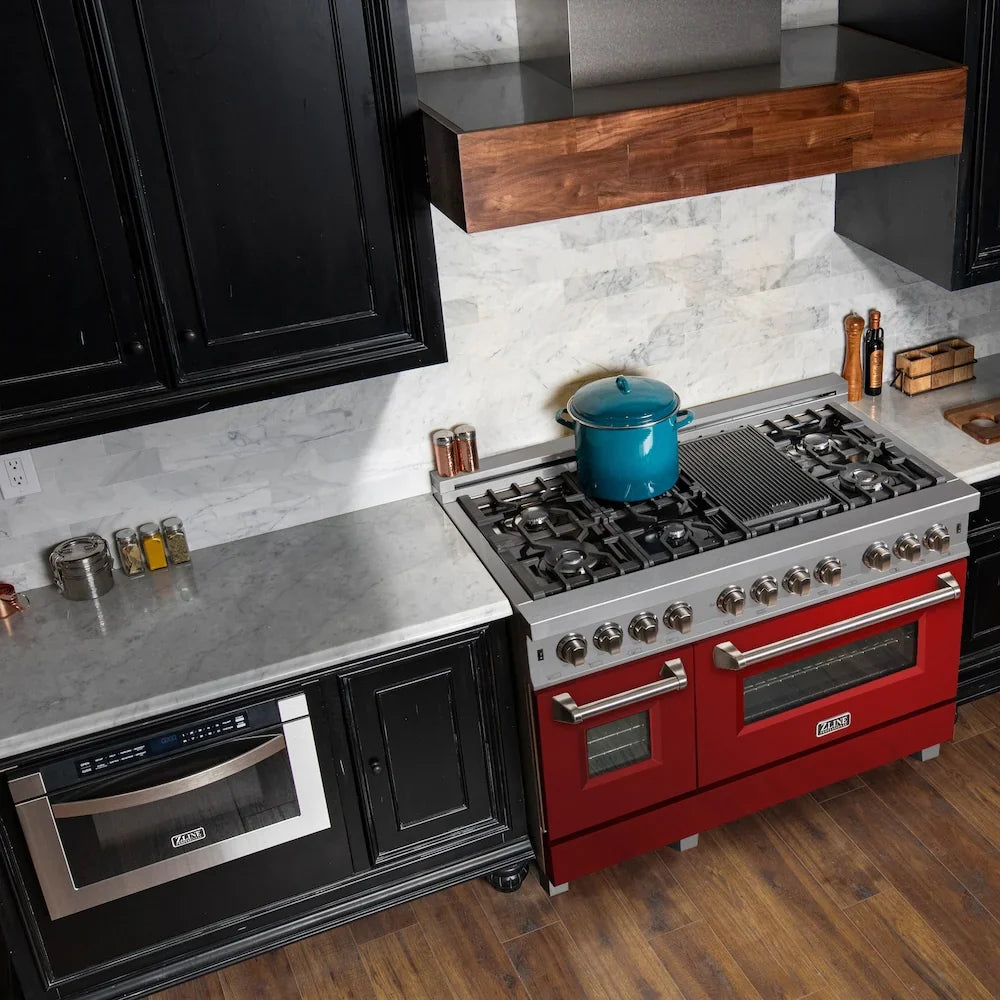 ZLINE 48" Bundle Range RAS-RG-48 & Range Hood 8654RG-48, 2KP-RASRGRH48