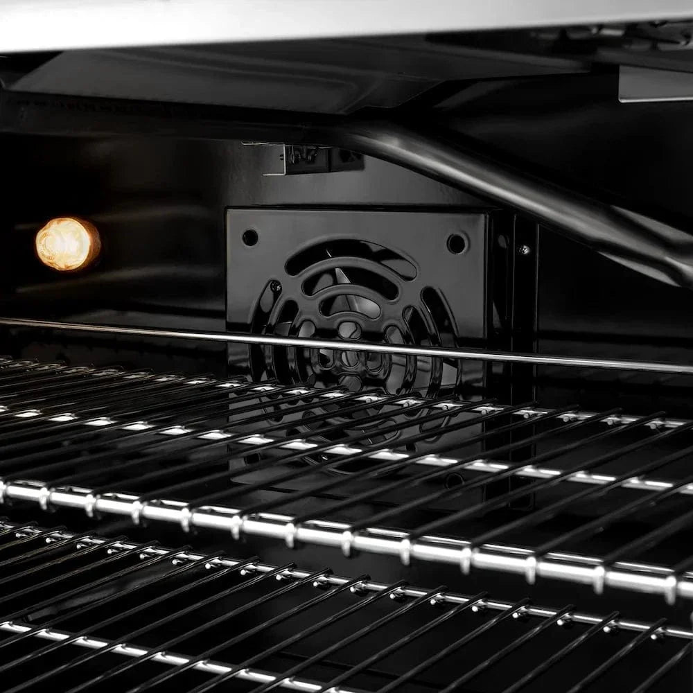 ZLINE 30"Classic Gas Range, Convection Gas Oven, DuraSnow® Stainless Steel, Matte Black CGRSZ-30-MB