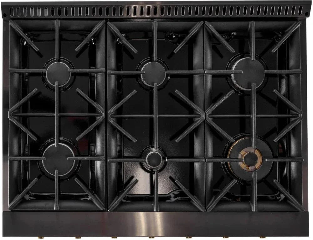 Kucht KX Series 36" Freestanding Dual Fuel Range Liquid Propane KXP36-GL/LP
