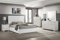 Felicity 5-piece Eastern King Bedroom Set White High Gloss