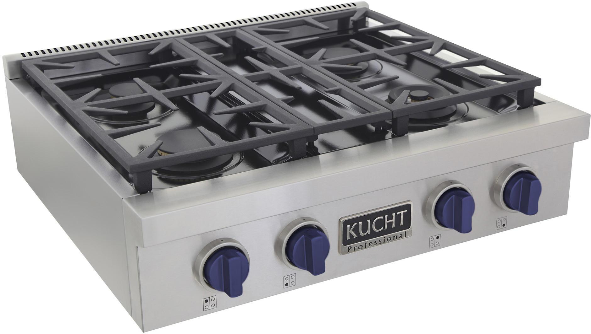 Kucht 30 Inch Gas Sealed Burner Rangetop KFX309T-B