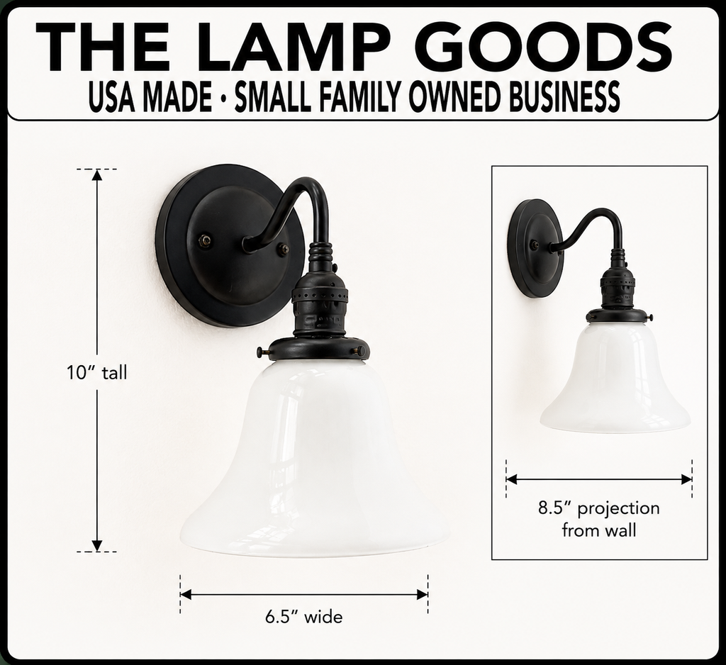 Antique 1930's Milk Glass Wall SCONCE Lighting