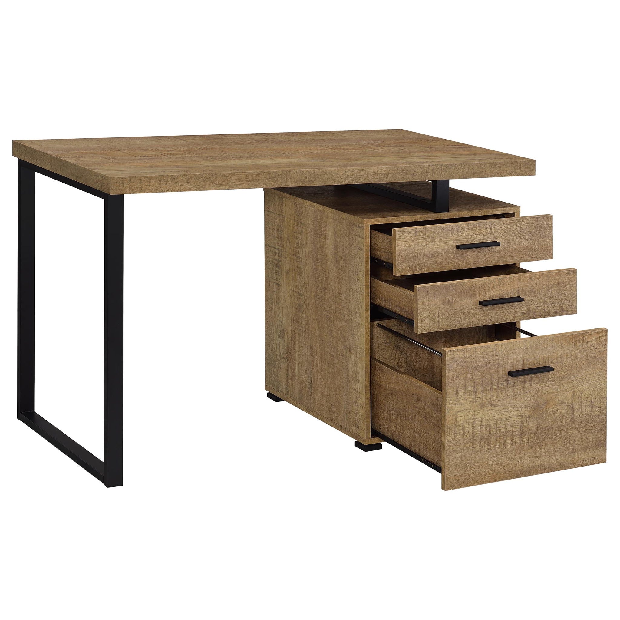 Brennan 47-inch 3-drawer Office Computer Desk Mango