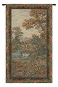 Swan in the Lake Vertical Italian Tapestry