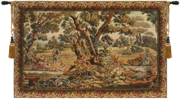 Hunters Resting Italian Tapestry