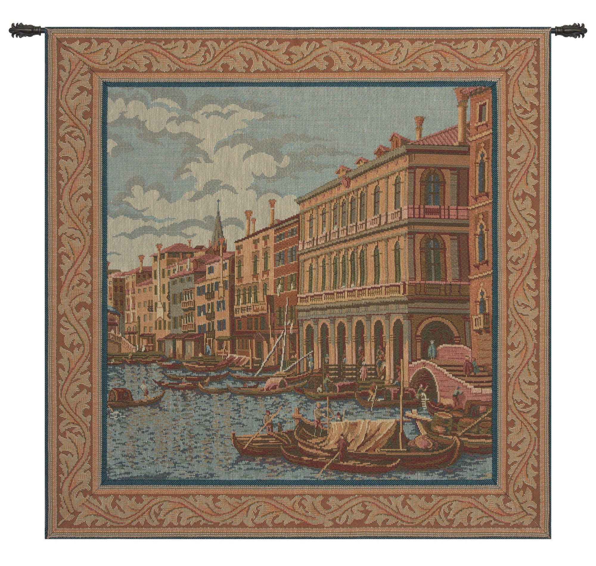Shore on the Large Canal Italian Tapestry