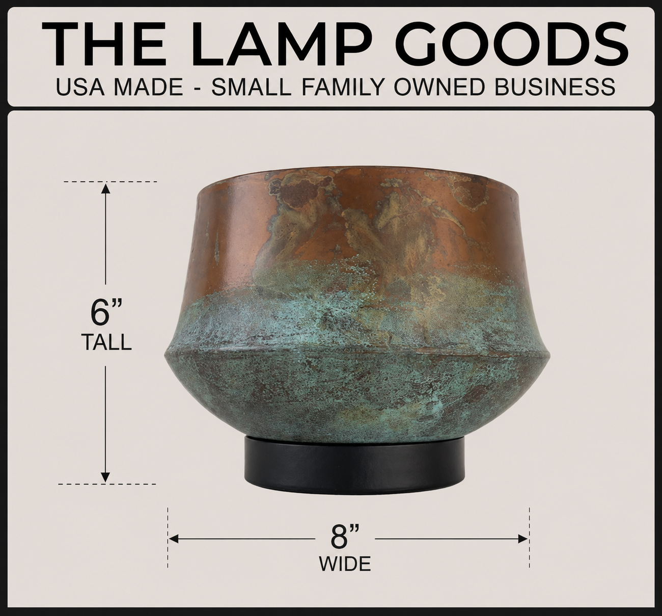 Modern Handcrafted Copper Table Lamp
