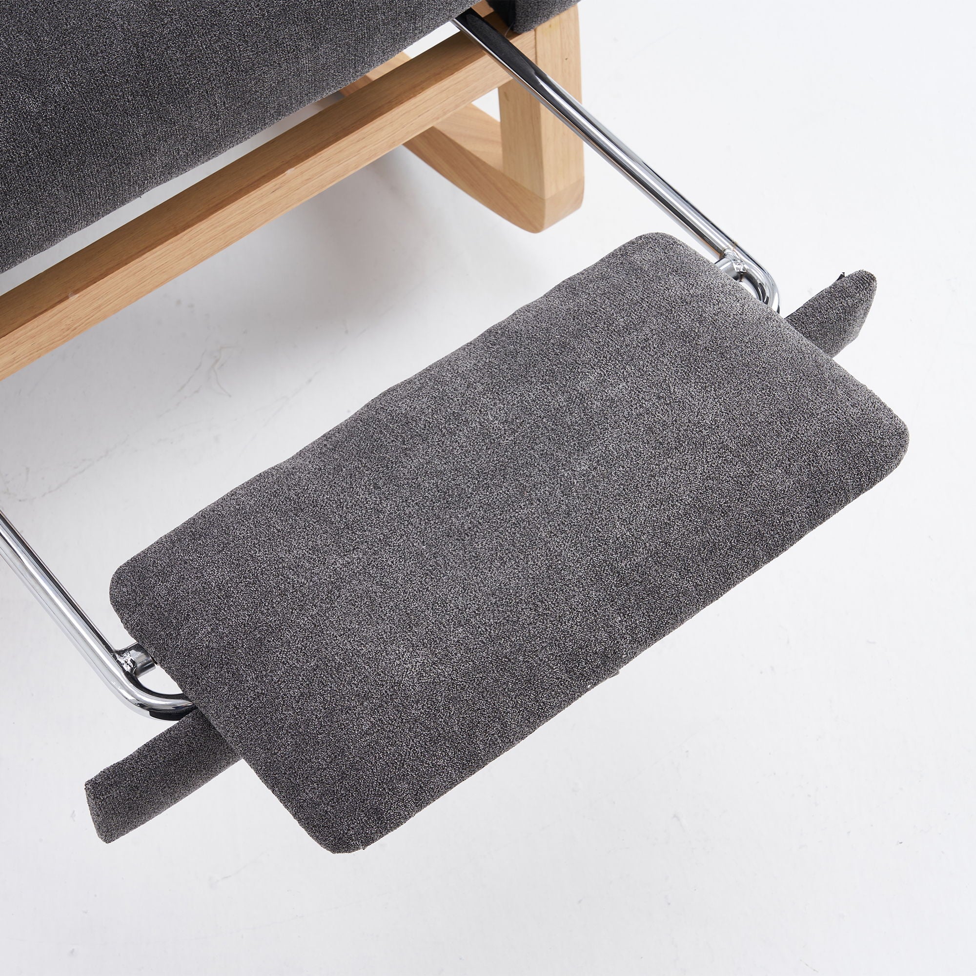 Accent Rocking Chair With Footrest, High Back