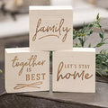 Family Engraved Block 3/Asst  (Pack of 4)