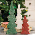 3/Set Distressed Christmas Colors Wooden Trees