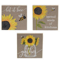 Let It Bee Square Block 3 Asstd. (Pack of 4)
