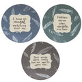 Angel Feather Plate 3 Asstd. (Pack of 4)