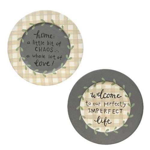 Little Bit of Chaos Plate 8.5" 2 Asstd. (Pack of 2)