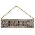 Rustic Wood Bunkhouse Sign (Pack of 4)