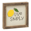 Live Simply Lemon Frame (Pack of 4)