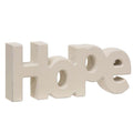 Wooden "Hope" Block Cream (Pack of 4)