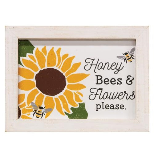 Honey Bees & Flowers Please Frame (Pack of 4)