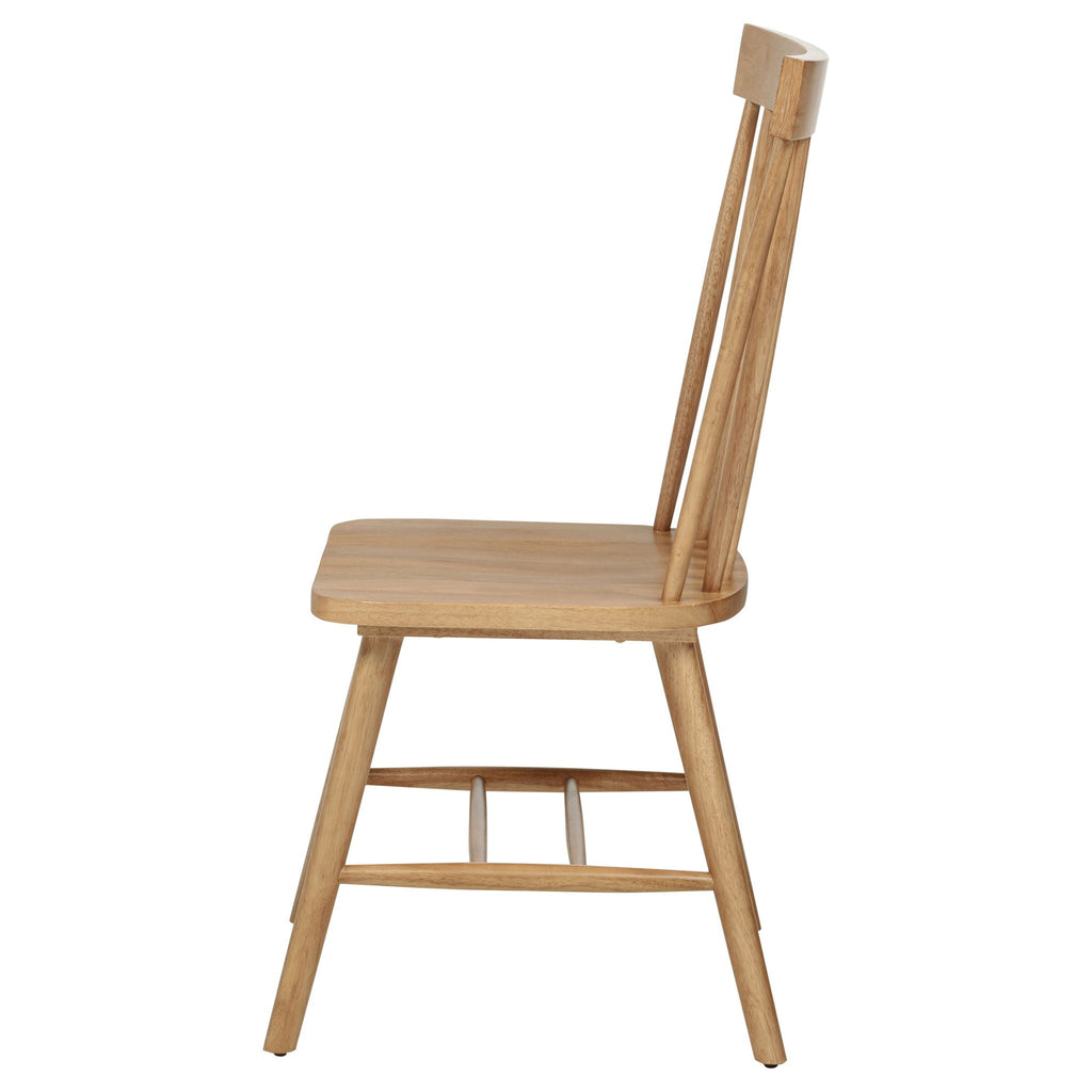 Andrews Windsor Spindle Back Dining Side Chair Light Ash (Set of 2)