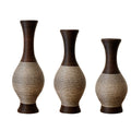 Tall Designer Floor Vase With Elegant 2 Tone