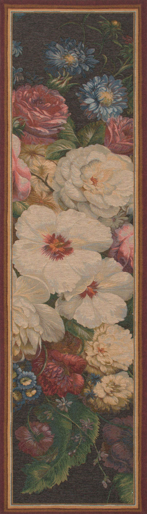 Flowers Centered French Table Runner