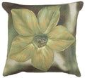 Green Star Flower French Cushion