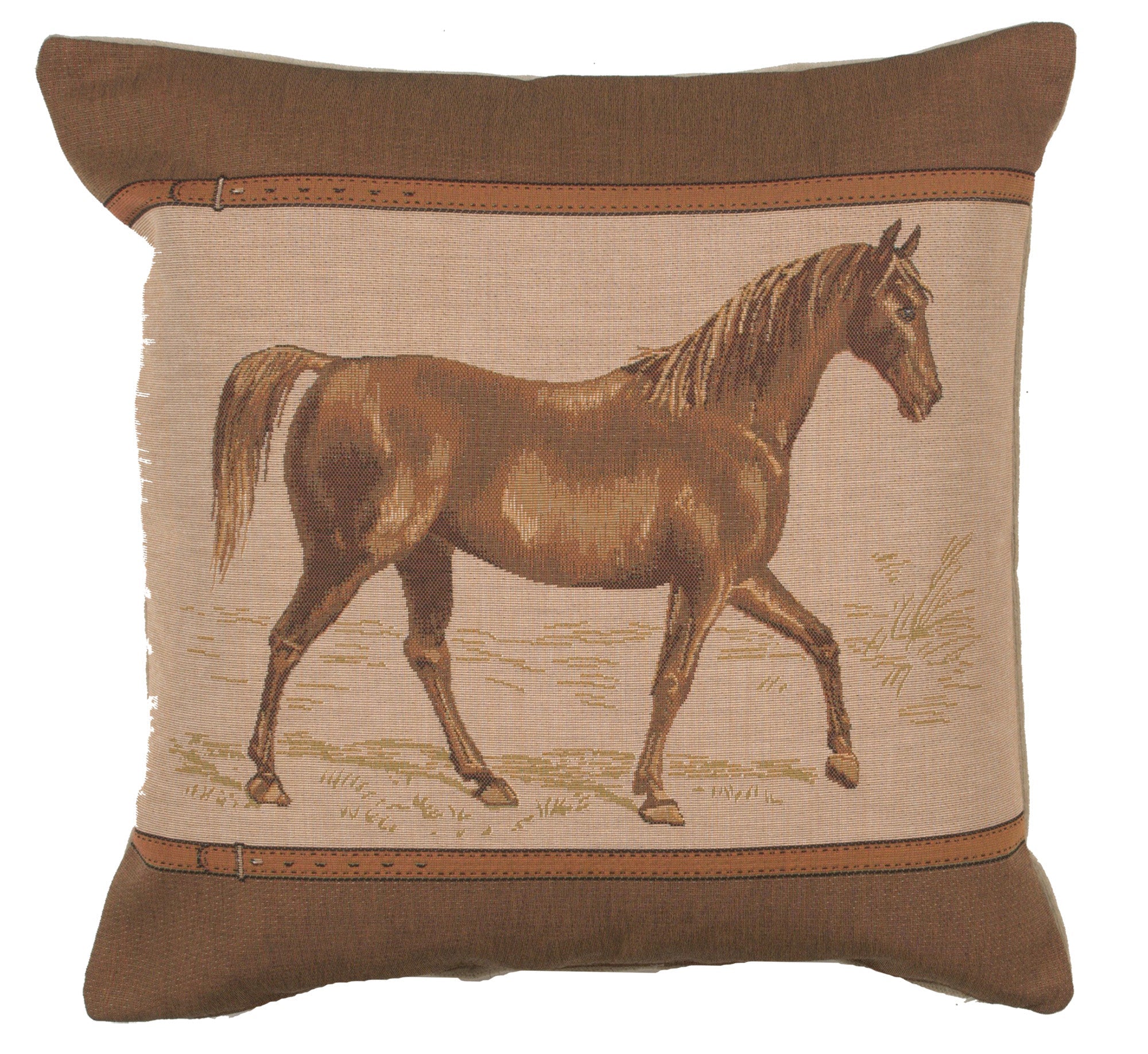 Horse Belt French Cushion