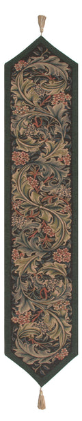 William Morris Green French Table Runner