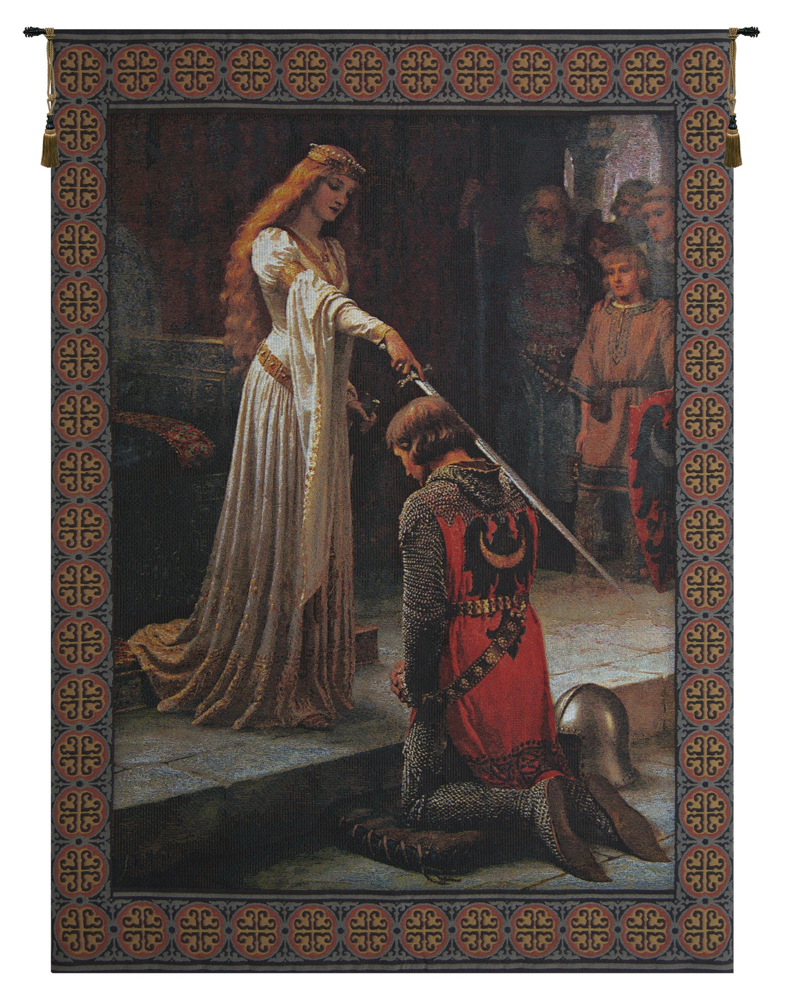 Accolade With Border Belgian Tapestry Wall Art