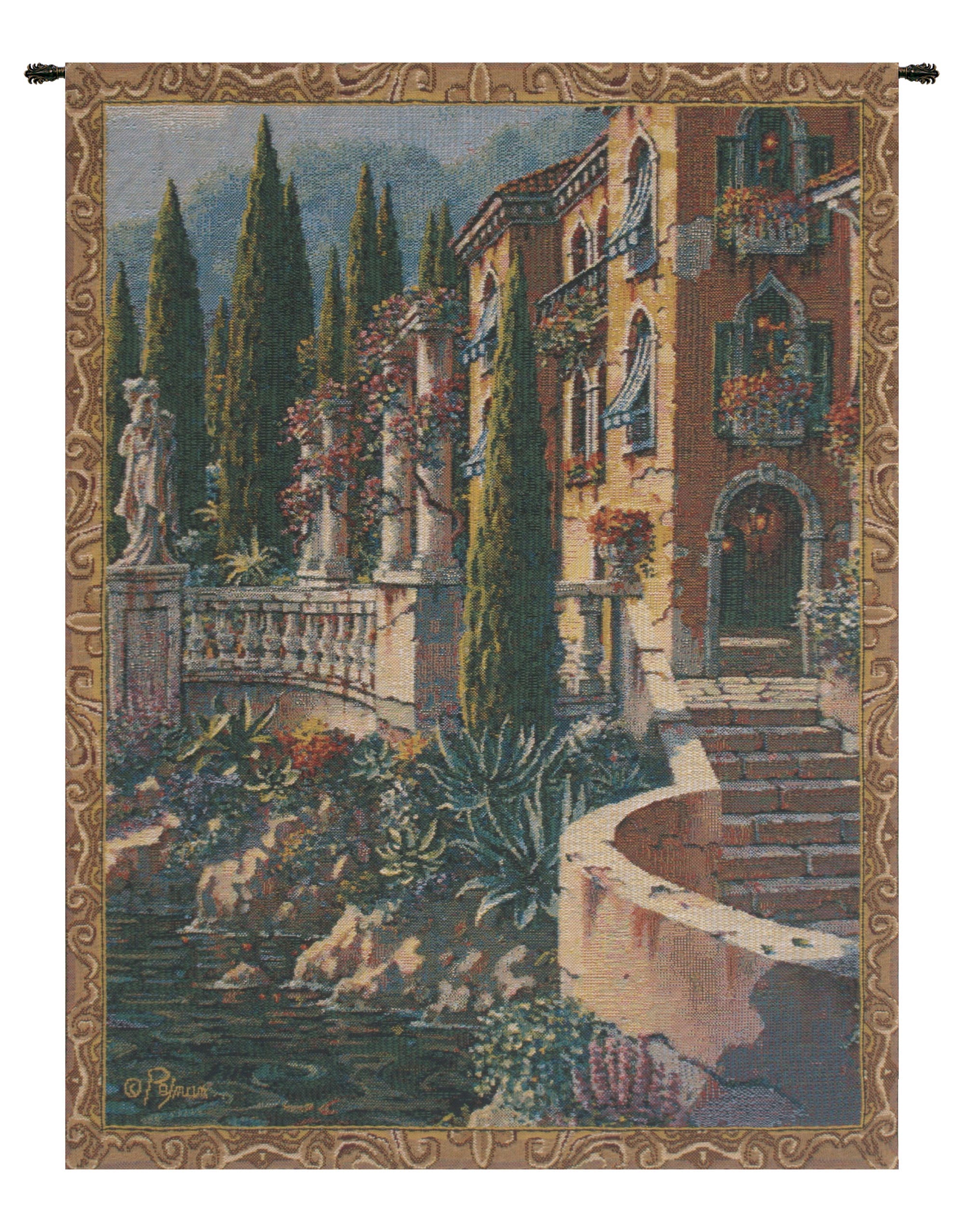Morning Reflections Mini Belgian Tapestry Wall Art