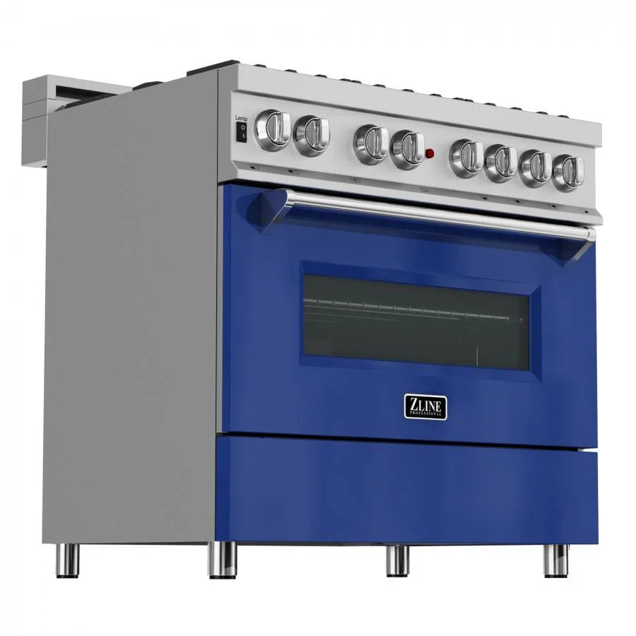 ZLINE 36" Bundle Range RAS-BG-36 & Range Hood 8654BG-36, 2KP-RASBGRH36