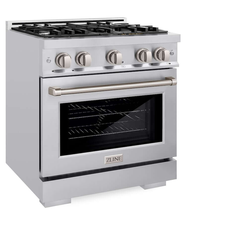 ZLINE 30" Select Dual Fuel Range Gas Cooktop Electric Convection Oven Stainless Steel HDR30