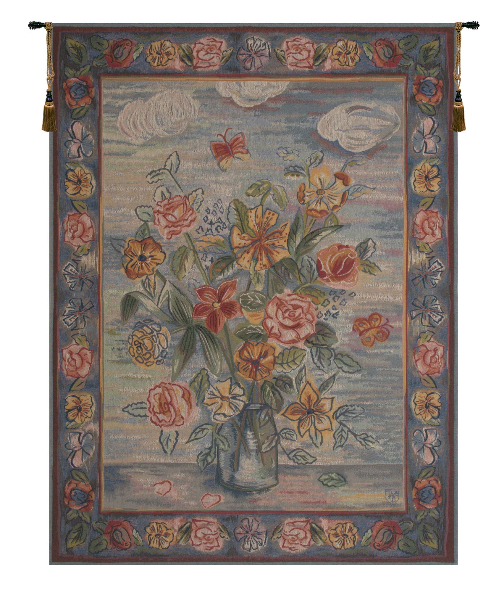 Modern Style Bouquet French Tapestry