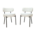 Mid-Century Modern Dining Chair With Curved Backrest
