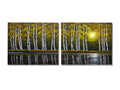 Lakeside Aspen Canvas Wall Art