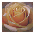 Yellow Rose Square Belgian Tapestry Wall Art