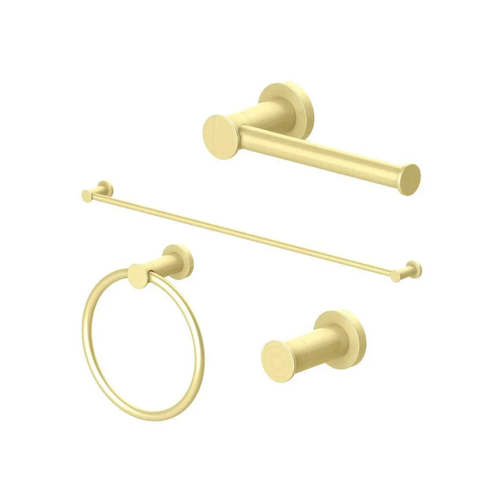 ZLINE Emerald Bay Bathroom Accessories Package with Towel Rail, Hook, Ring and Toilet Paper Holder, 4BP-EMBYACC-PG