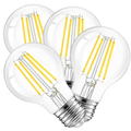 4 Pack - Dimmable LED Clear 60W Eq. A19
