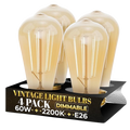 4 Pack - Dimmable Teardrop Incandescent 60W