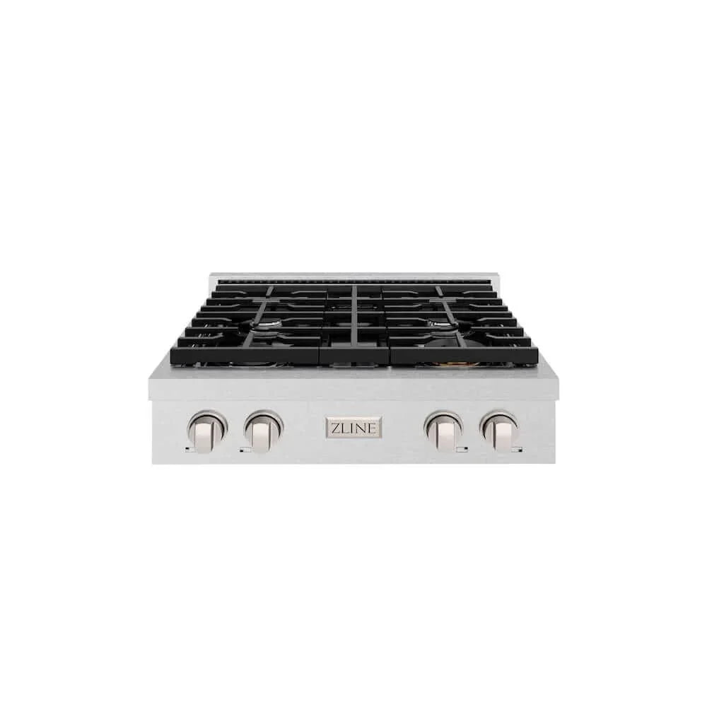 ZLINE 30" Paramount Gas Rangetop DuraSnow® Stainless Steel SRTS-30
