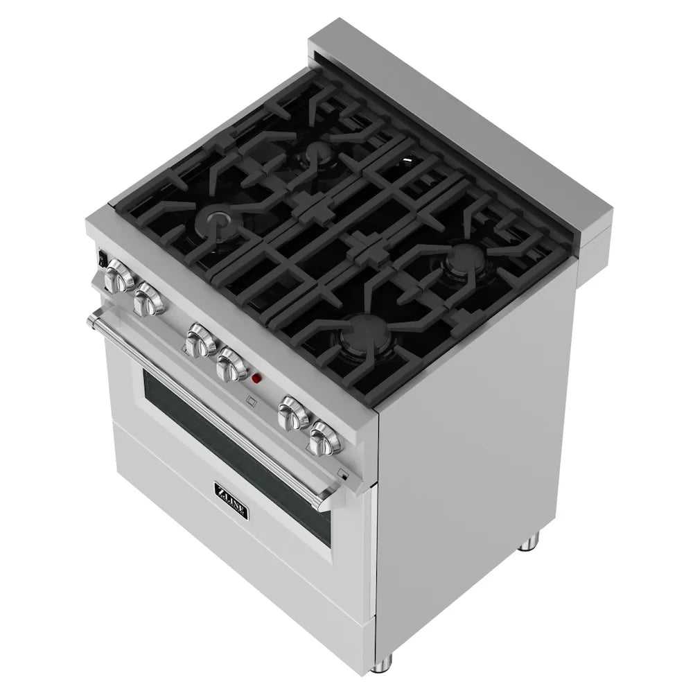 ZLINE 30" Bundle Range RAS-WM-30 & Range Hood 8654WM-30, 2KP-RASWMRH30