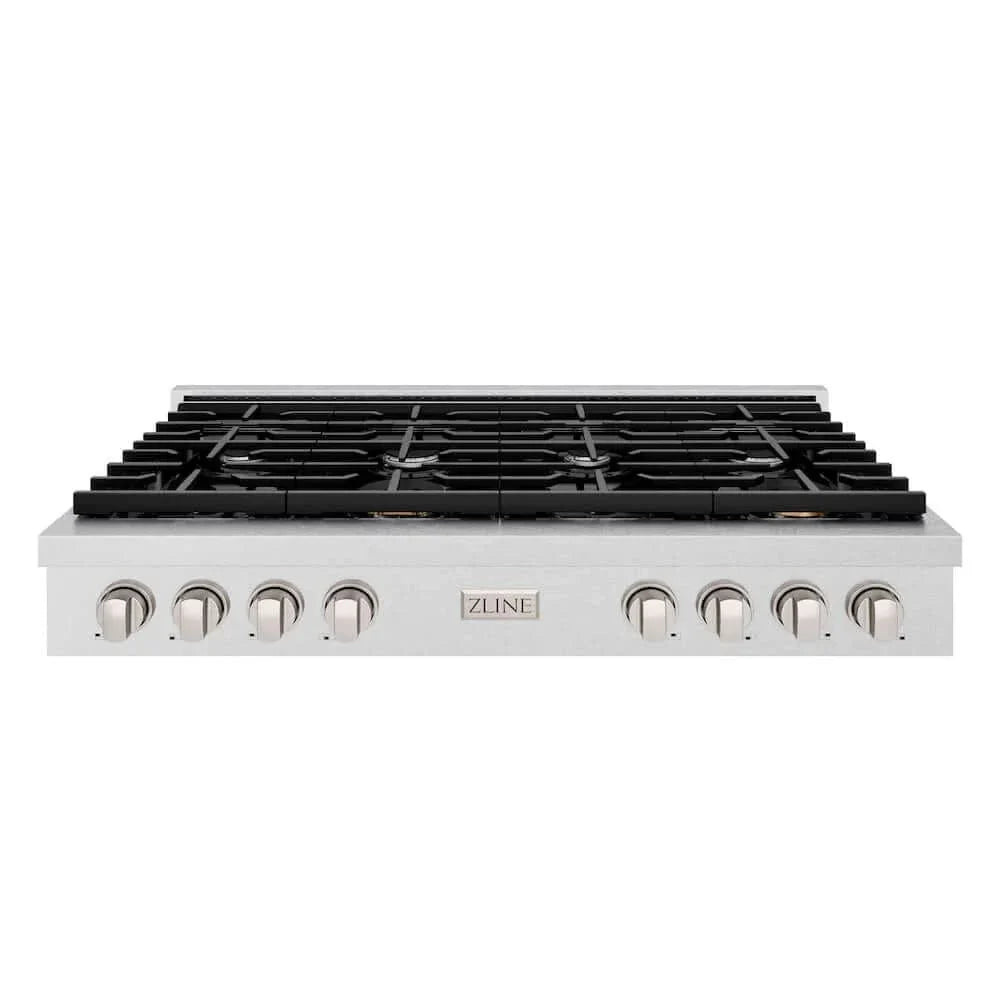 ZLINE 48" Paramount Gas Rangetop DuraSnow® Stainless Steel SRTS-48
