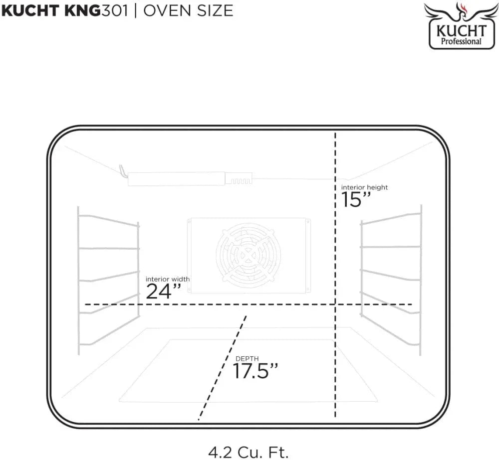 Kucht KX Series 30" Freestanding Dual Fuel Range KXP30-GL