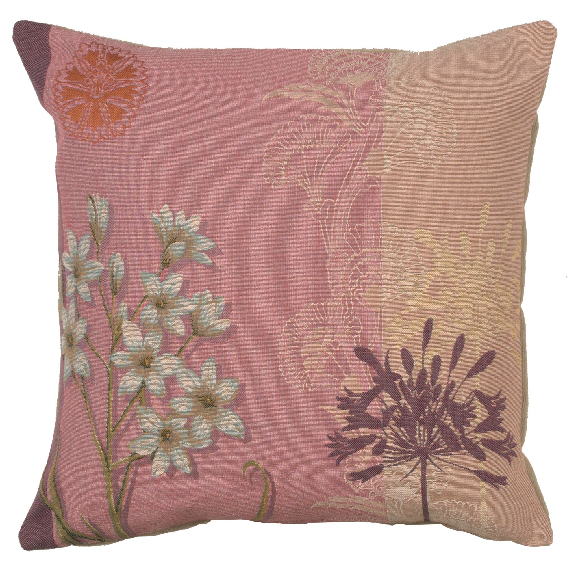 Forget Me Not Floral French Cushion