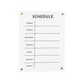 Acrylic Dry Erase Weekly Calender 19"H