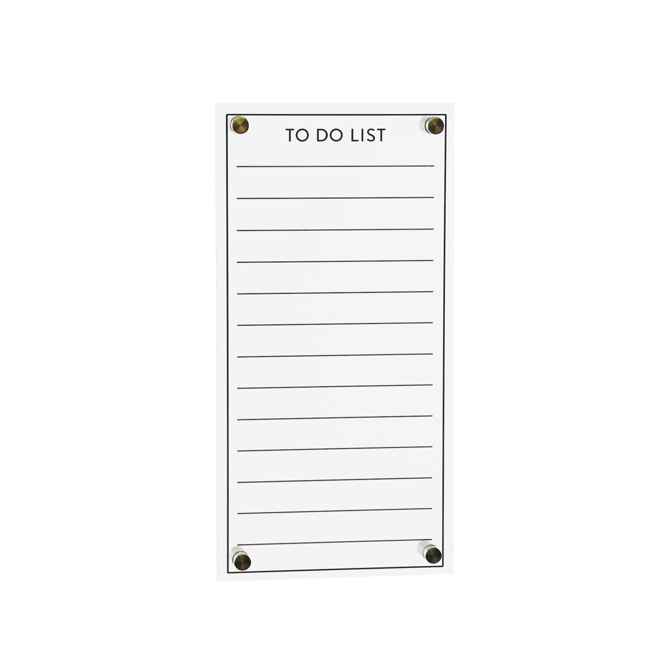 Acrylic Dry Erase To-Do List 13"H